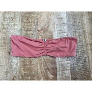 Free People X Intimately Rose Bandeau Bralette Boho Hippie Beach Strapless Large